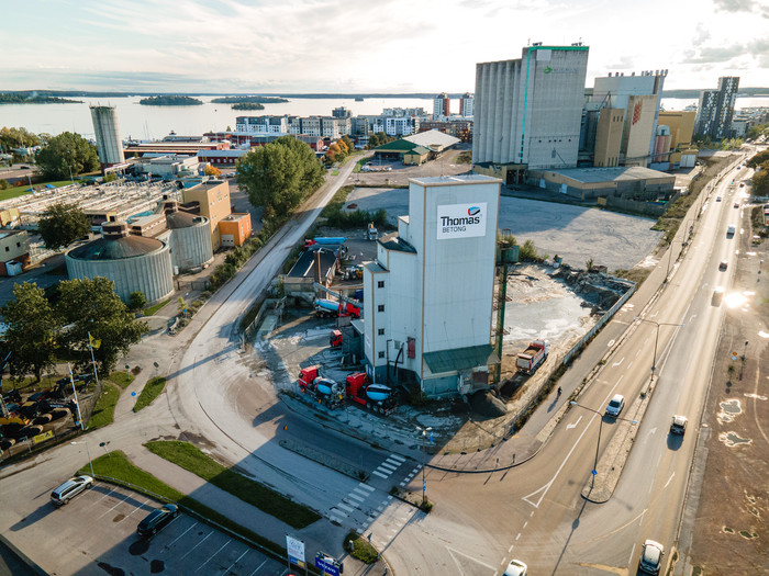 Den gamla betongfabriken i Västerås.